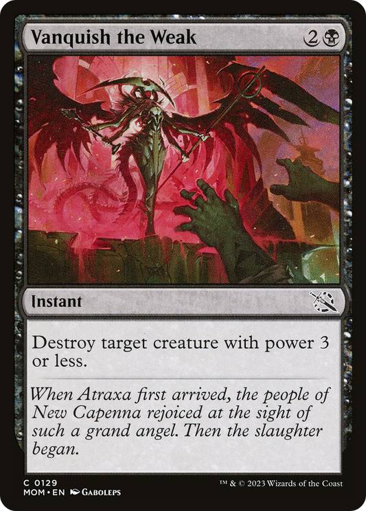Vanquish the Weak [March of the Machine] Foil