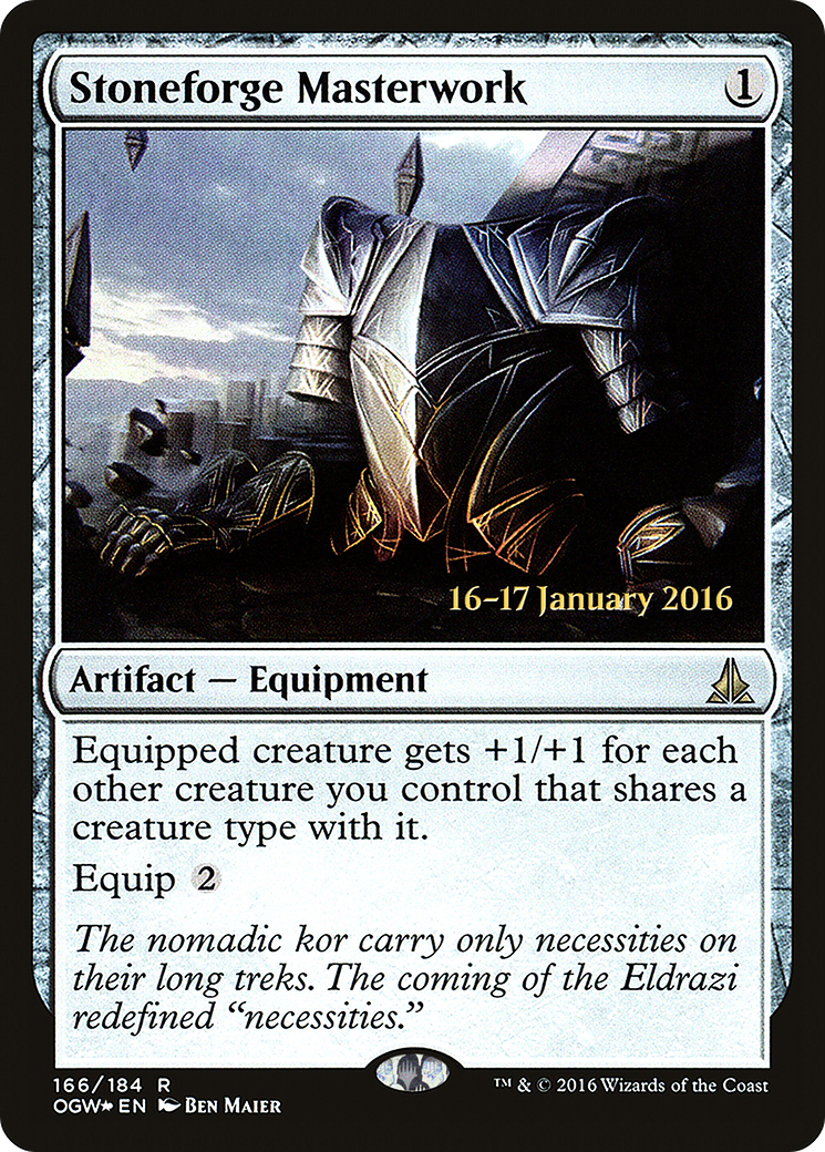 Stoneforge Masterwork [Oath of the Gatewatch Prerelease Promos] | Silver Goblin