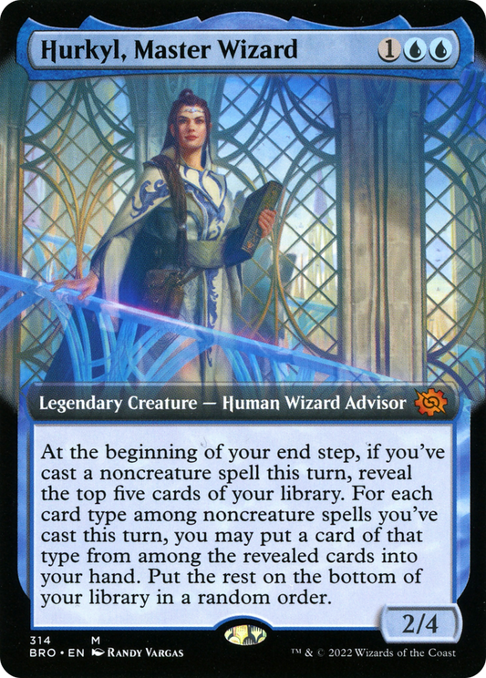 Hurkyl, Master Wizard (Extended Art) [The Brothers' War] Foil
