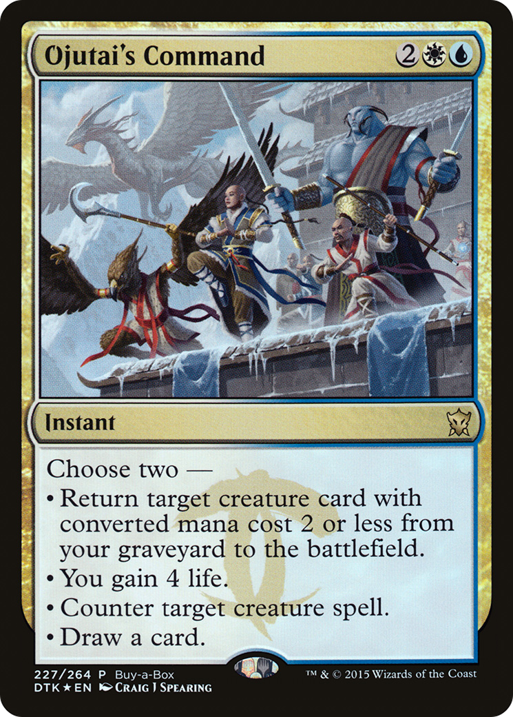 Ojutai's Command (Buy-A-Box) [Dragons of Tarkir Promos] | Silver Goblin