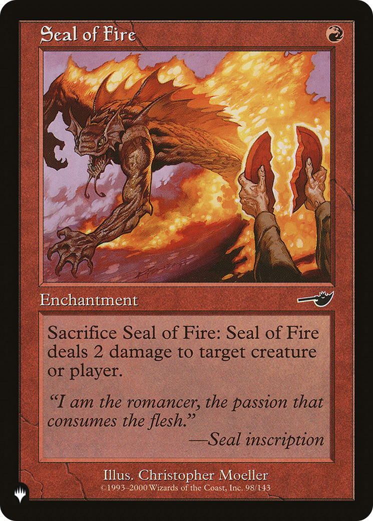 Seal of Fire [The List Reprints] | Silver Goblin