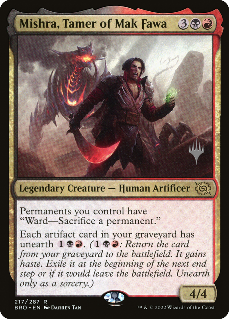 Mishra, Tamer of Mak Fawa (Promo Pack) [The Brothers' War Promos] Foil