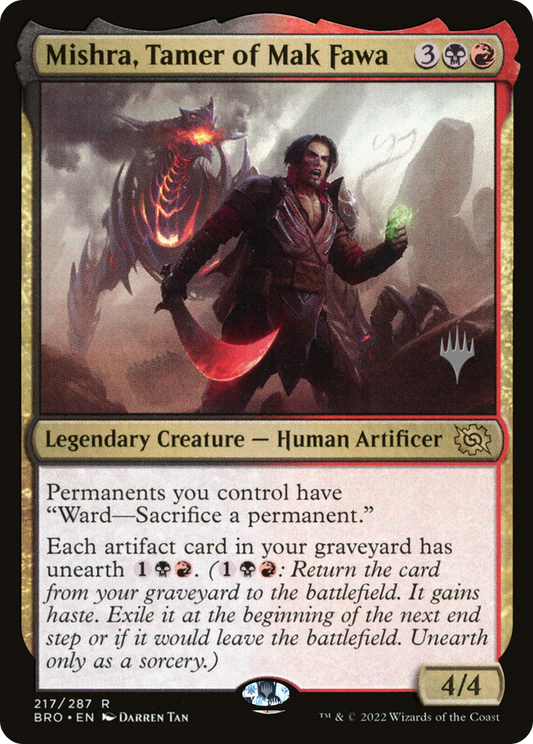 Mishra, Tamer of Mak Fawa (Promo Pack) [The Brothers' War Promos] Foil