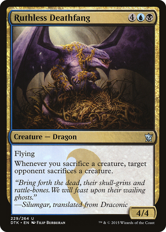 Ruthless Deathfang [Dragons of Tarkir] Foil