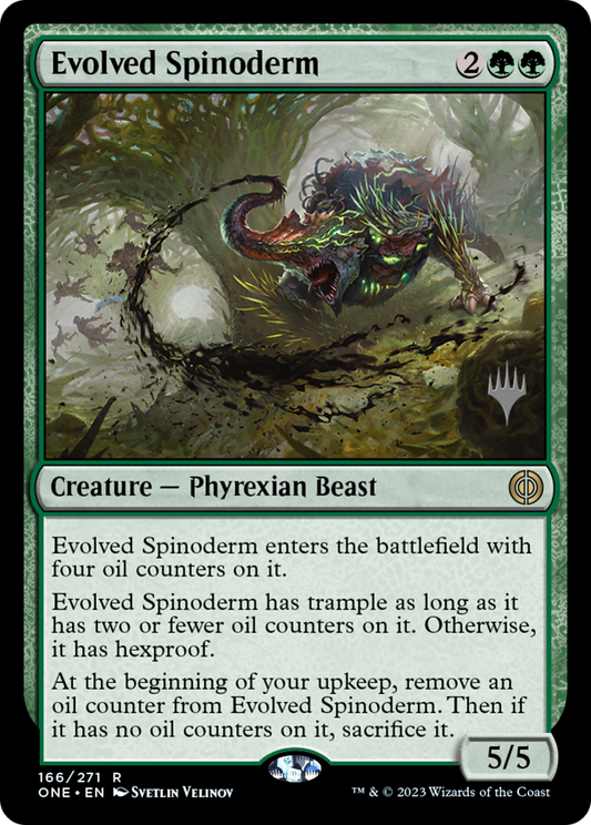 Evolved Spinoderm (Promo Pack) [Phyrexia: All Will Be One Promos] Foil