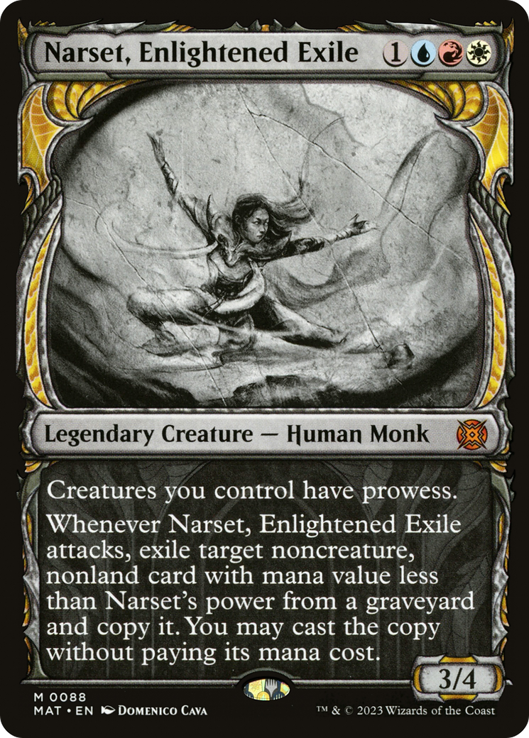 Narset, Enlightened Exile (Showcase) [March of the Machine: The Aftermath] Foil