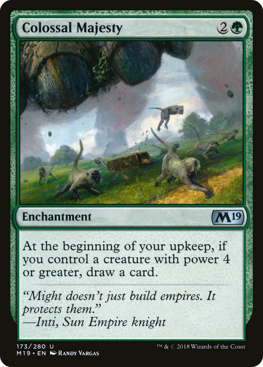 Colossal Majesty [Core Set 2019] Foil
