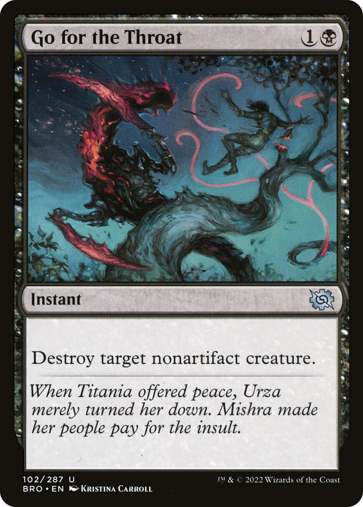 Go for the Throat [The Brothers' War] Foil