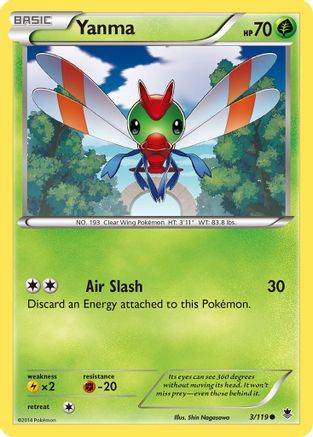 Yanma (3/119) [XY: Phantom Forces] | Silver Goblin