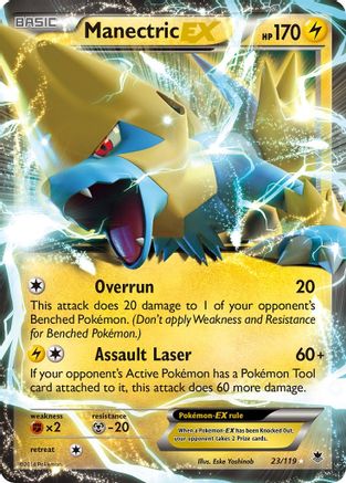 Manectric EX (23) Holofoil - XY  Phantom Forces