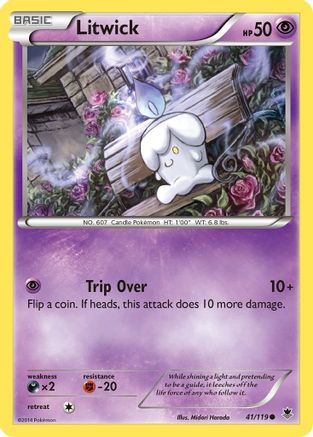 Litwick (41) Reverse Holofoil - XY  Phantom Forces