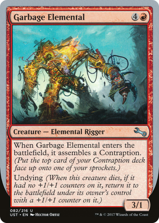 Garbage Elemental (3/1 Creature) [Unstable] Foil