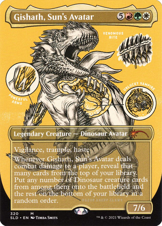 Gishath, Sun's Avatar (Foil Etched) (320) Foil - Secret Lair Drop Series