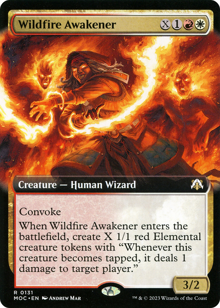 Wildfire Awakener (Extended Art) (131) - March of the Machine Commander