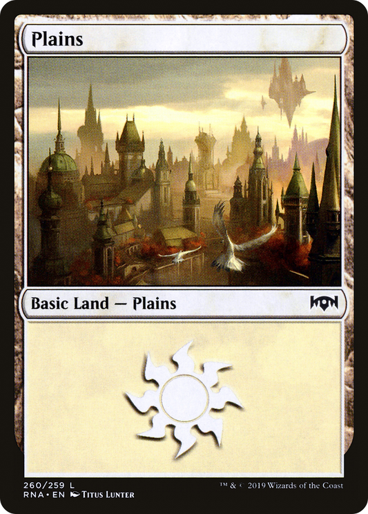 Plains (260) [Ravnica Allegiance] Foil