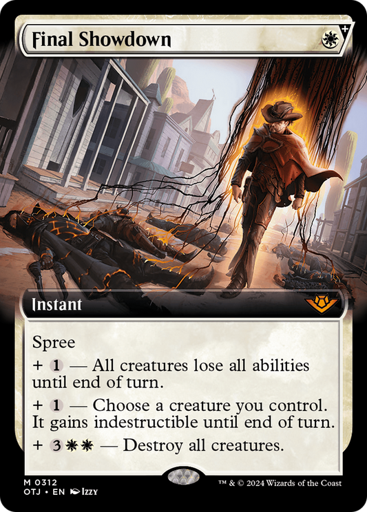 Final Showdown (Extended Art) [Outlaws of Thunder Junction] Foil