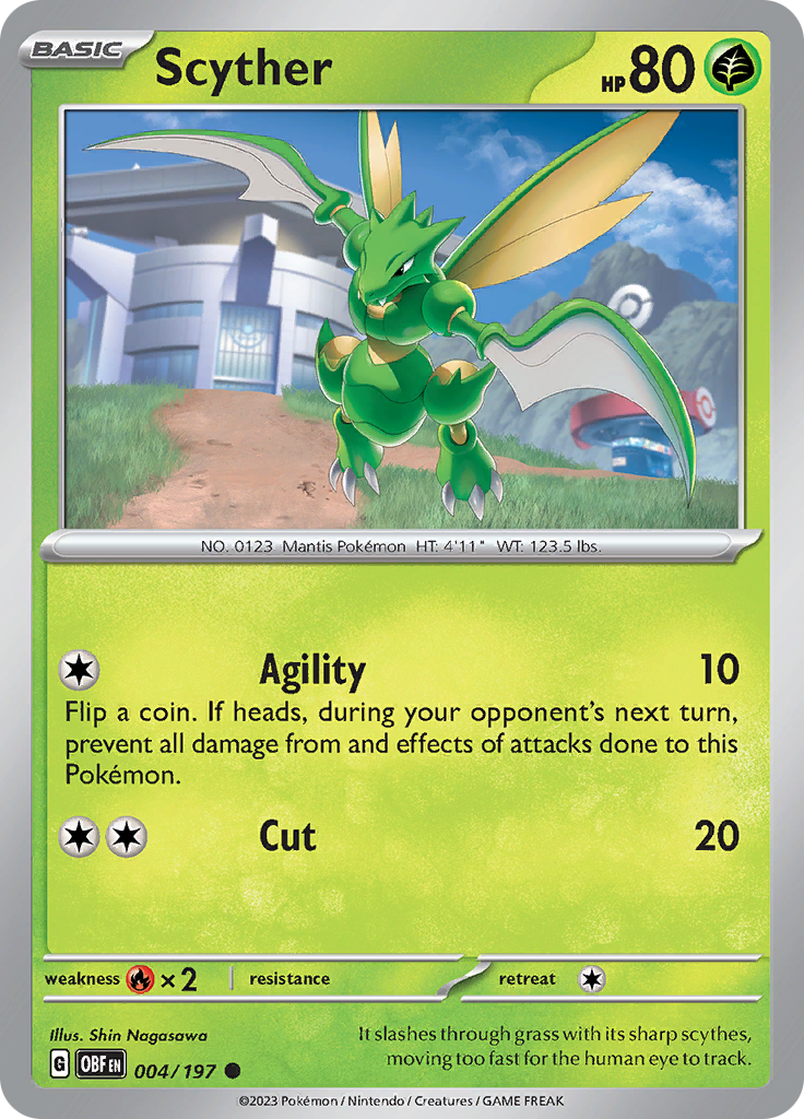 Scyther (004/197) [Scarlet & Violet: Obsidian Flames] | Silver Goblin