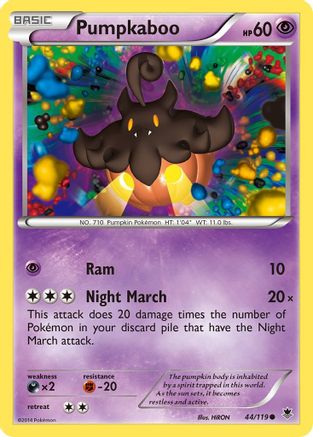 Pumpkaboo (44) Reverse Holofoil - XY  Phantom Forces