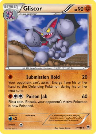 Gliscor (47) Reverse Holofoil - XY  Phantom Forces