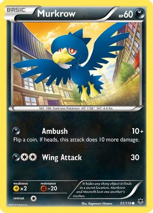 Murkrow (51) Reverse Holofoil - XY  Phantom Forces