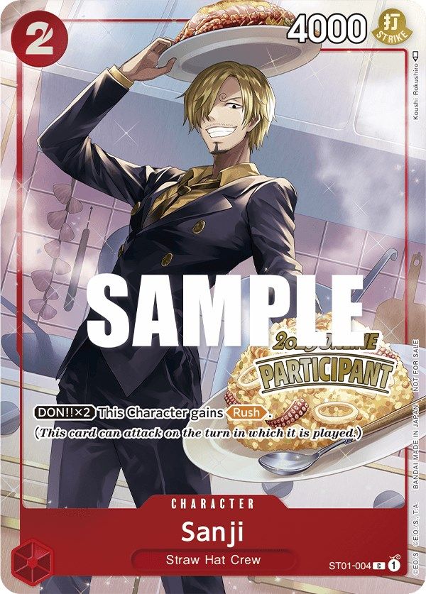 Sanji (Online Regional 2023) [Participant] [One Piece Promotion Cards] | Silver Goblin