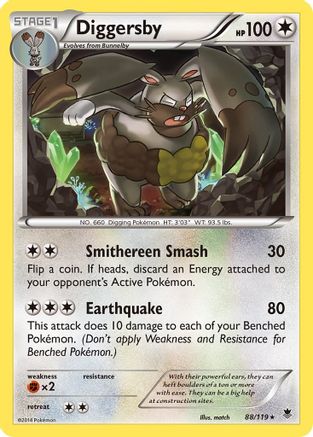 Diggersby (88/119) [XY: Phantom Forces] Reverse Holofoil