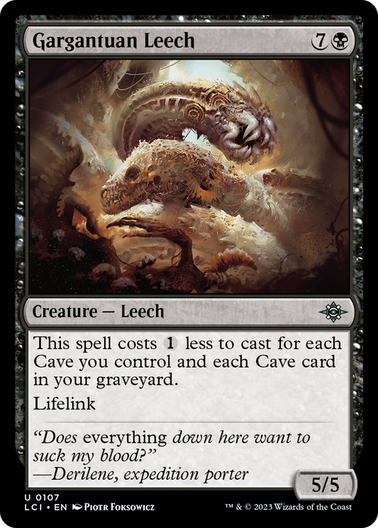 Gargantuan Leech [The Lost Caverns of Ixalan] Foil