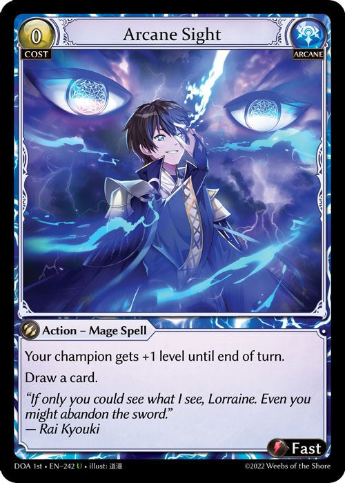 Arcane Sight (242) [Dawn of Ashes: 1st Edition] Foil