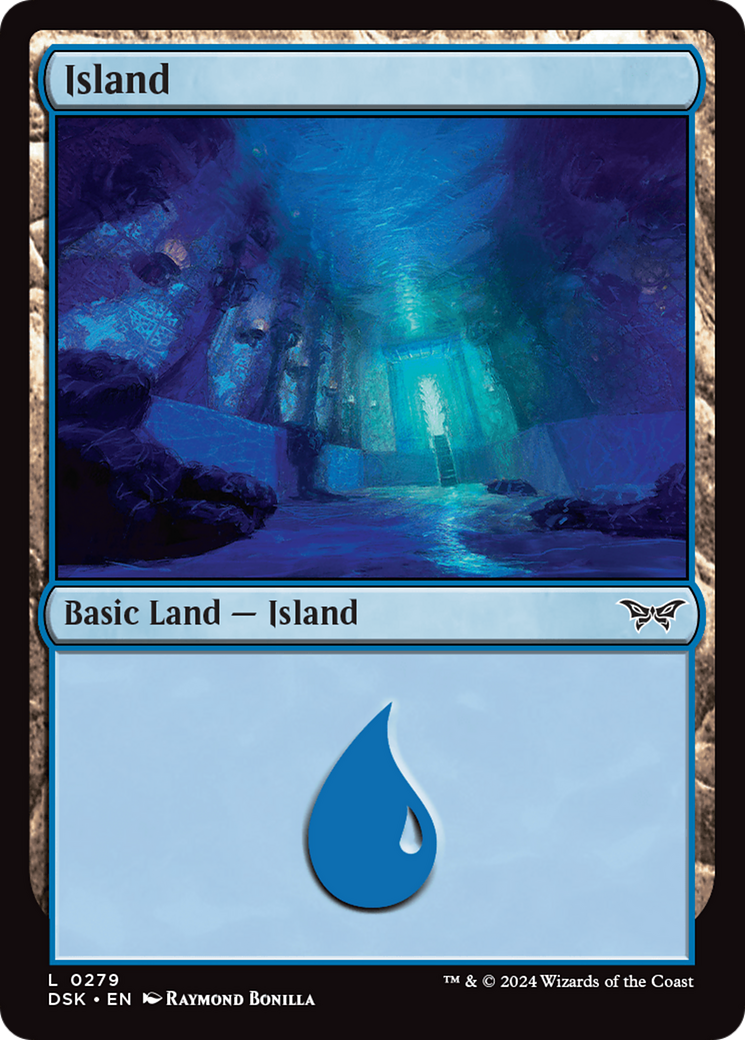 Island (0279) [Duskmourn: House of Horror] Foil