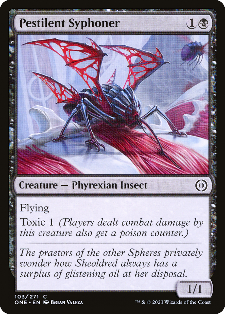 Pestilent Syphoner [Phyrexia: All Will Be One] Foil