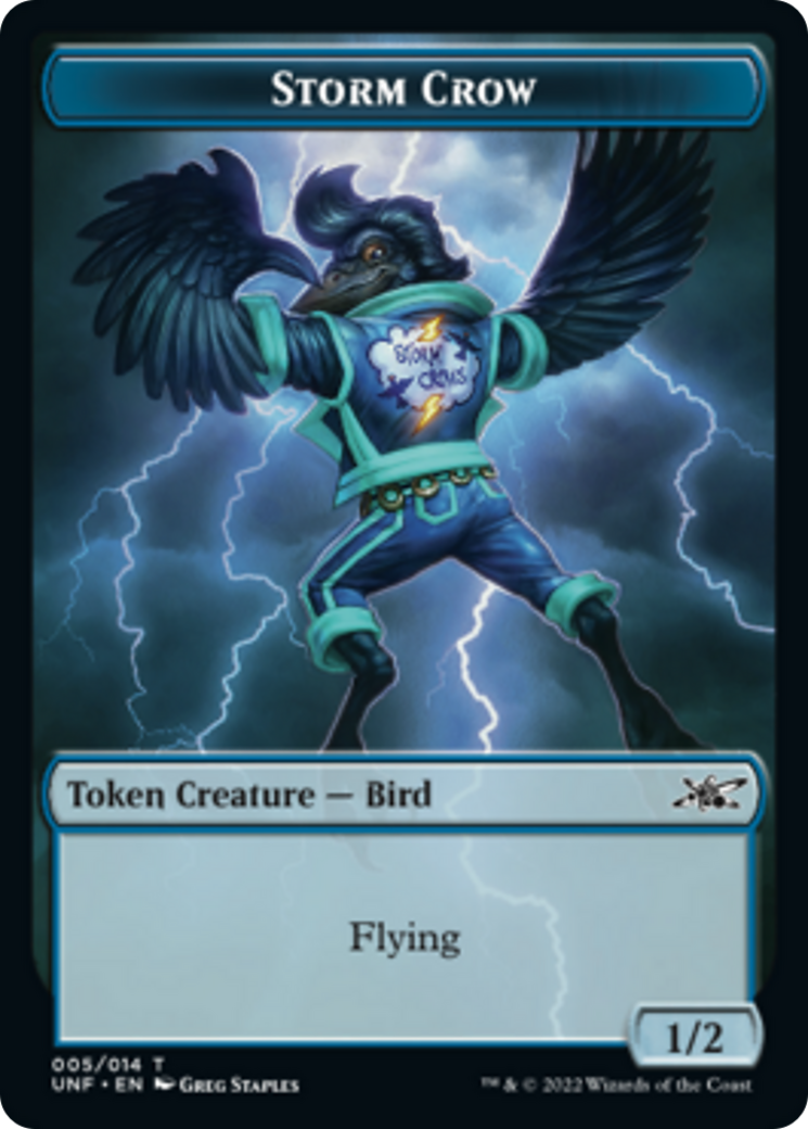 Teddy Bear // Storm Crow Double-Sided Token [Unfinity Tokens] | Silver Goblin