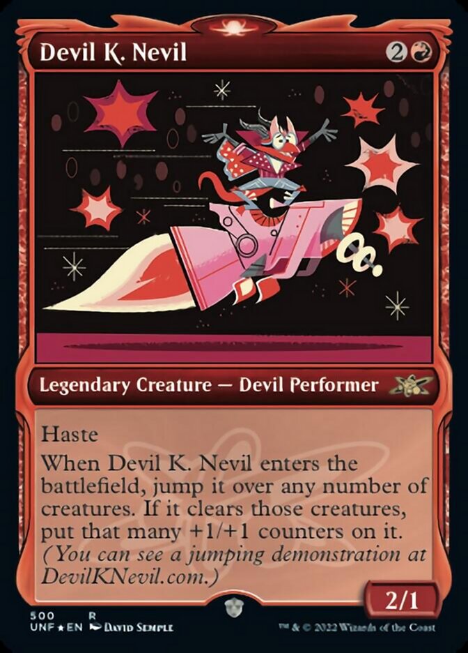 Devil K. Nevil (Showcase) (Galaxy Foil) [Unfinity] | Silver Goblin