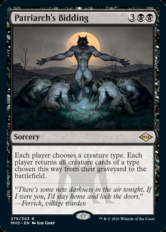 Patriarch's Bidding (Foil Etched) [Modern Horizons 2] | Silver Goblin