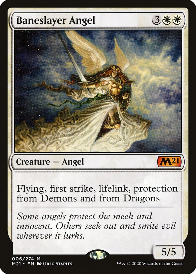 Baneslayer Angel [Core Set 2021] | Silver Goblin