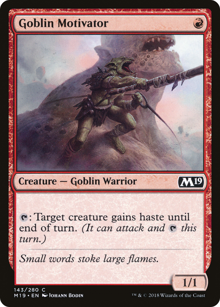 Goblin Motivator [Core Set 2019] Foil