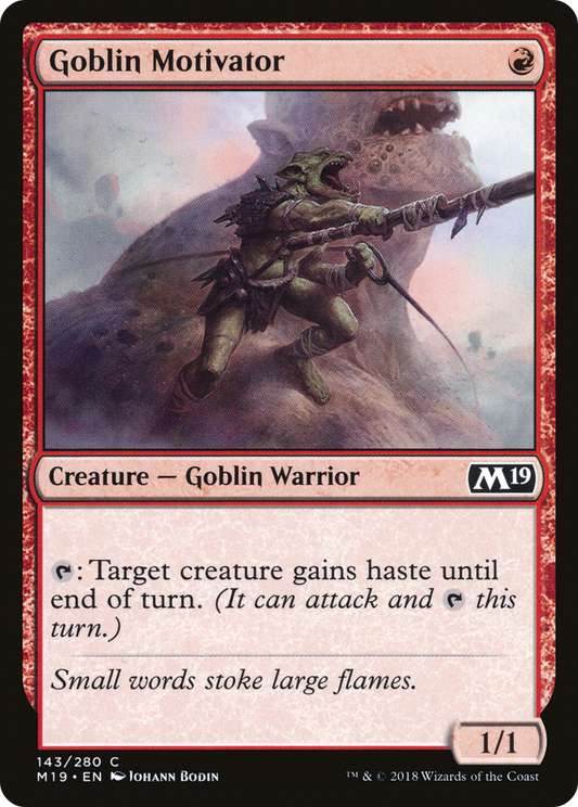 Goblin Motivator [Core Set 2019] Foil