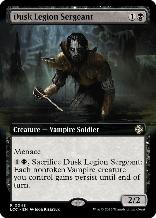 Dusk Legion Sergeant (Extended Art) [The Lost Caverns of Ixalan Commander] Foil