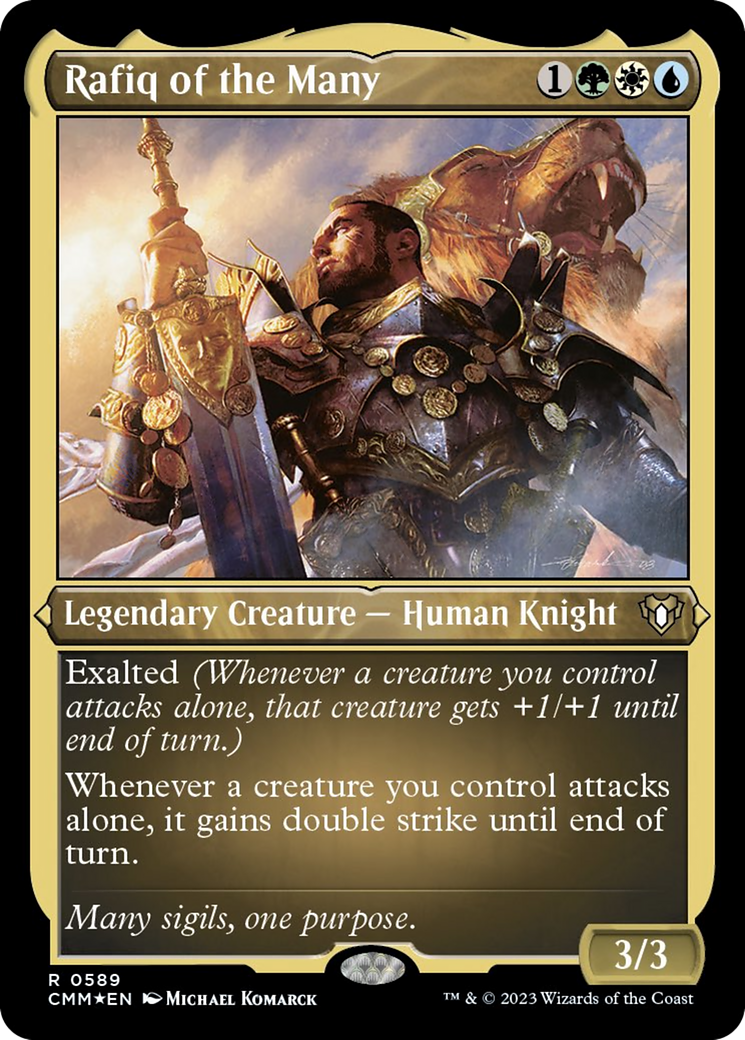 Rafiq of the Many (Foil Etched) [Commander Masters] | Silver Goblin