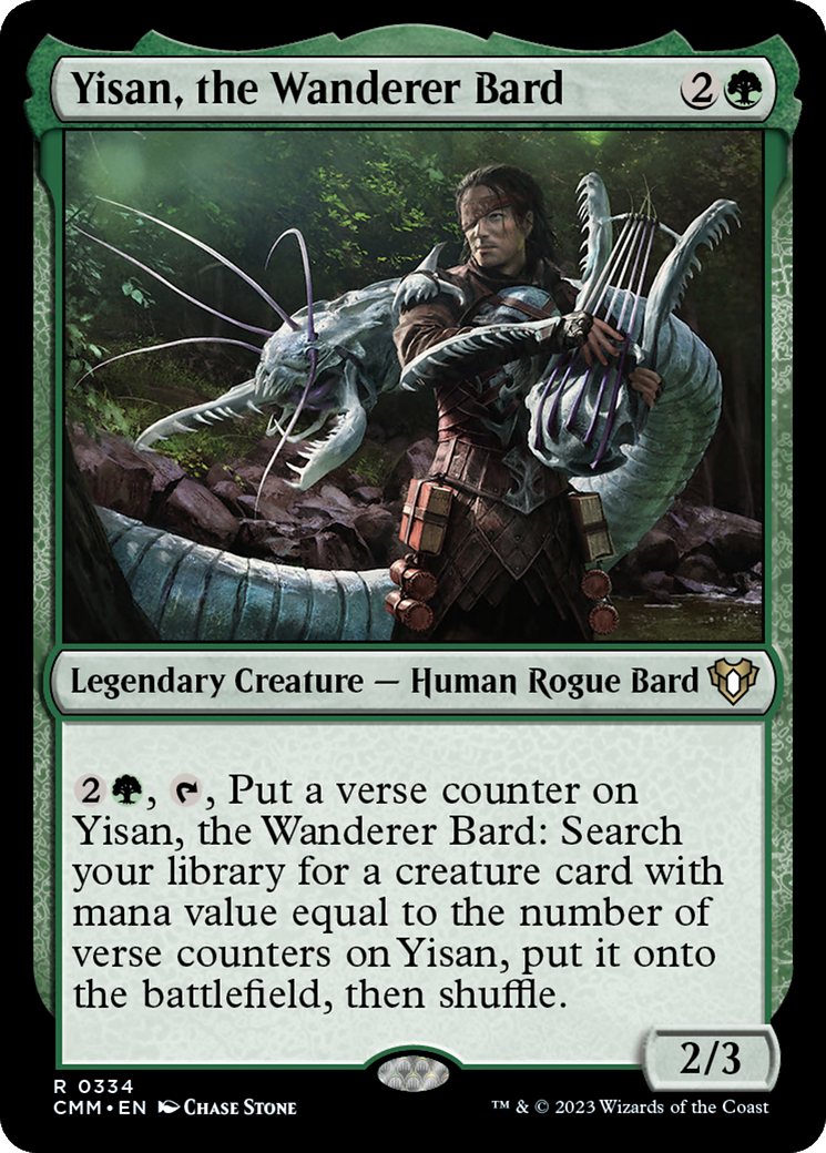 Yisan, the Wanderer Bard [Commander Masters] Foil