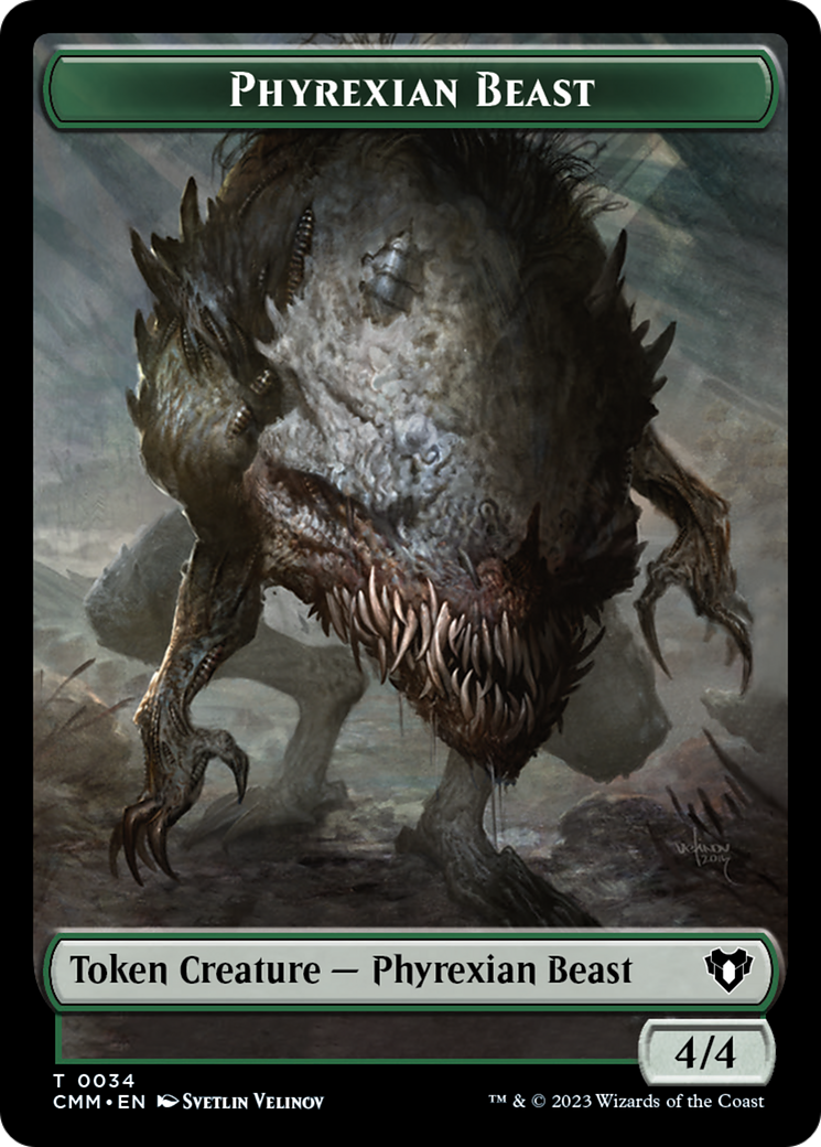 Phyrexian Beast Token [Commander Masters Tokens] | Silver Goblin