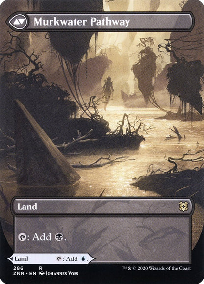 Clearwater Pathway // Murkwater Pathway (Borderless Alternate Art) [Zendikar Rising] Foil