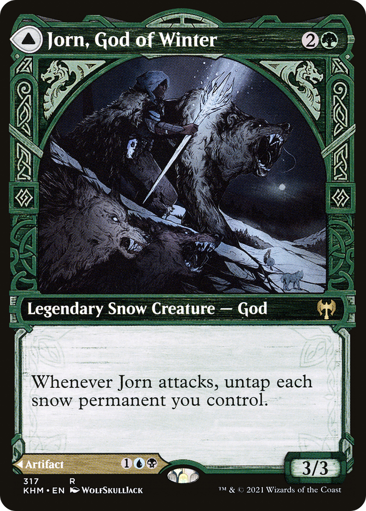 Jorn, God of Winter // Kaldring, the Rimestaff (Showcase) [Kaldheim] Foil