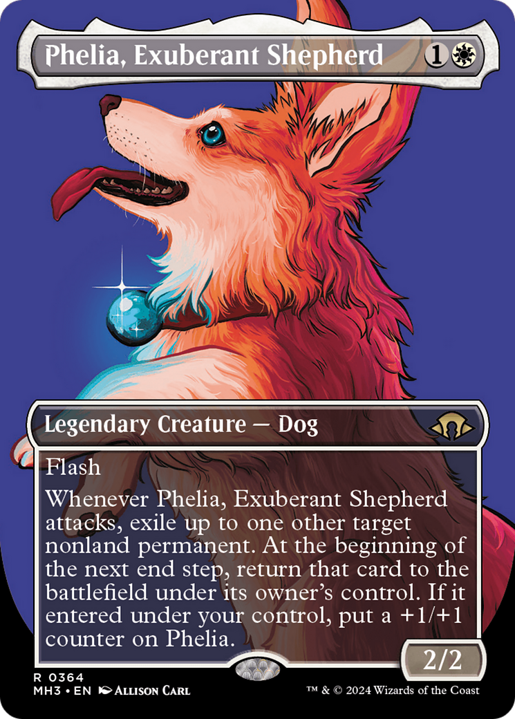 Phelia, Exuberant Shepherd (Borderless) (364) Foil - Modern Horizons 3