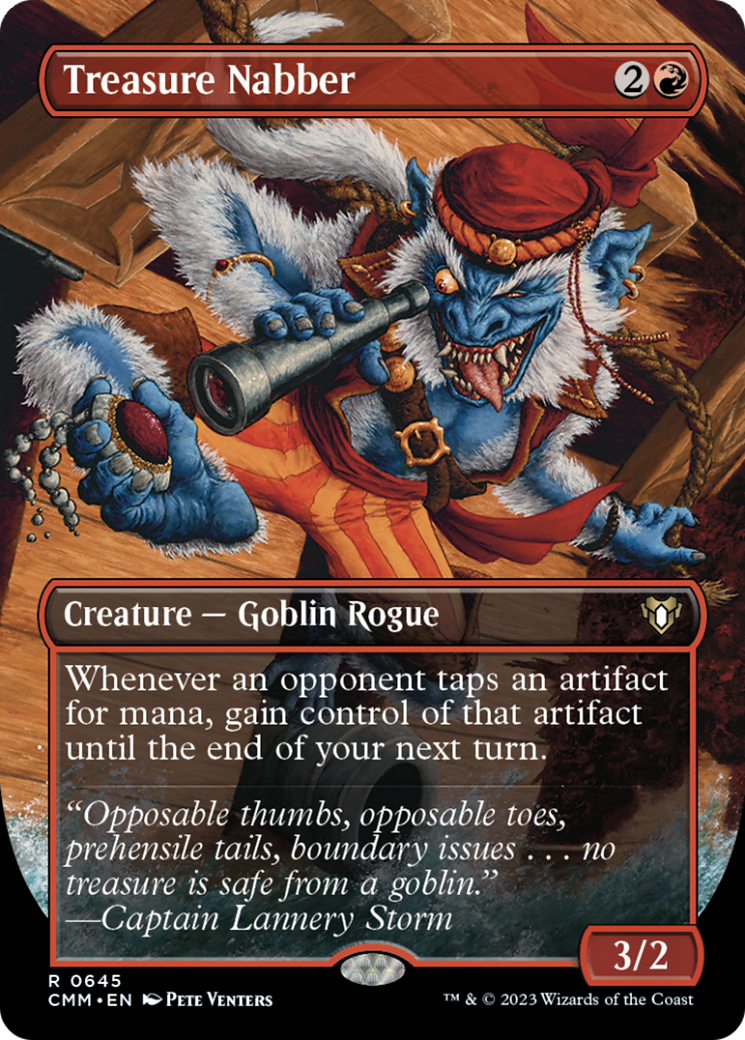 Treasure Nabber (Borderless Alternate Art) [Commander Masters] | Silver Goblin
