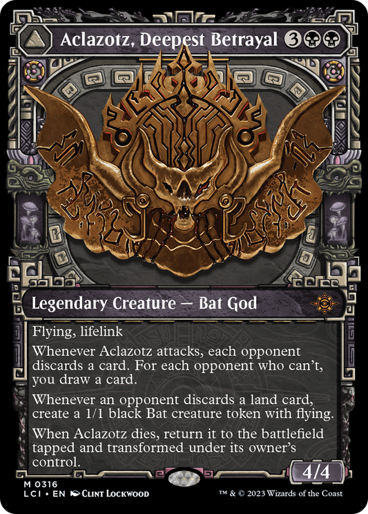 Aclazotz, Deepest Betrayal // Temple of the Dead (Showcase) [The Lost Caverns of Ixalan] Foil