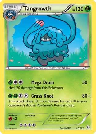 Tangrowth (5) Reverse Holofoil - XY  Primal Clash
