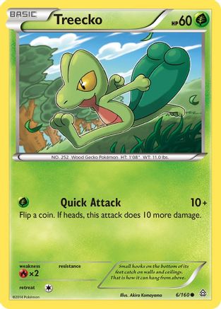 Treecko (6) Reverse Holofoil - XY  Primal Clash