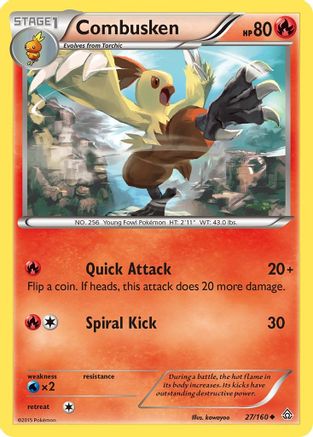 Combusken (27) Reverse Holofoil - XY  Primal Clash