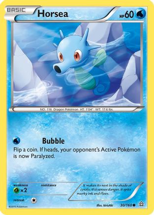 Horsea (30) Reverse Holofoil - XY  Primal Clash