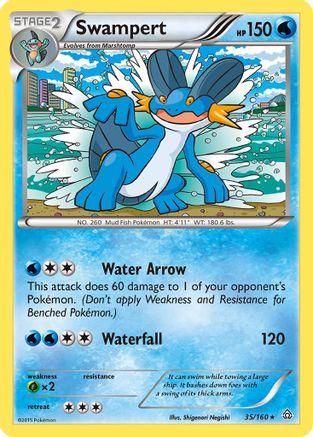 Swampert (35) Reverse Holofoil - XY  Primal Clash